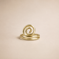 Handcrafted Gold Spiral Wire Ring